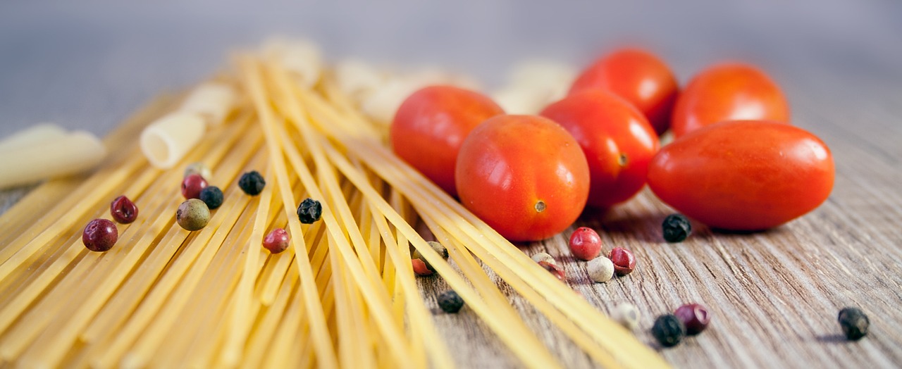 Pasta and tomatoes